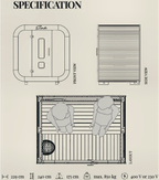 2–4 Person Compact Outdoor Sauna