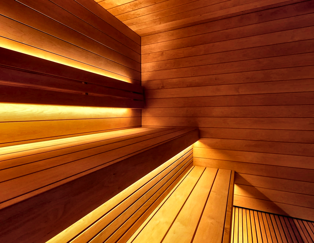 4 Person Outdoor Sauna with Covered Terrace