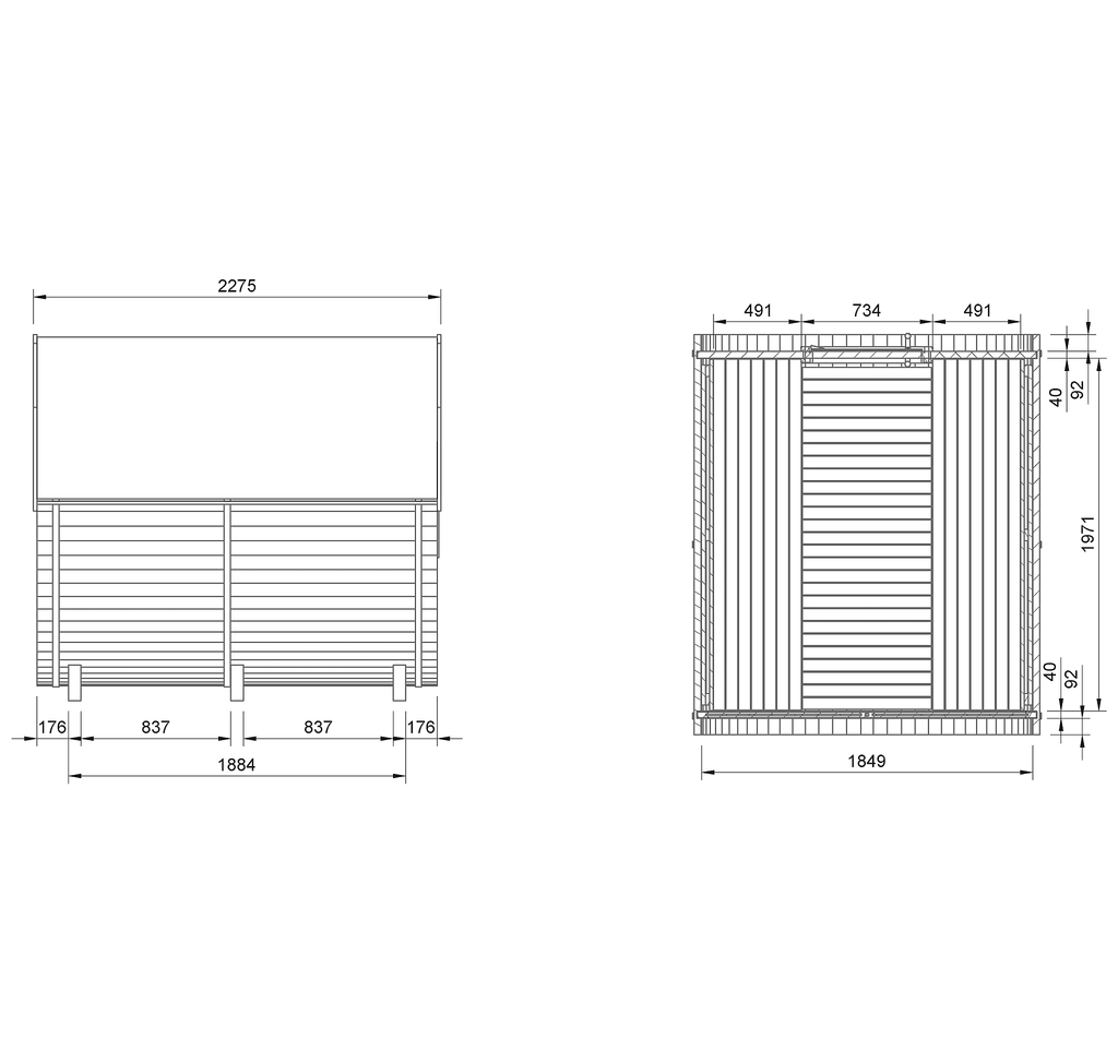 2–4 Person Compact Thermowood Barrel Sauna with Window