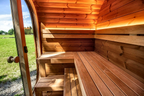4 Person Black Cube Outdoor Sauna with Wi-Fi Heater Control
