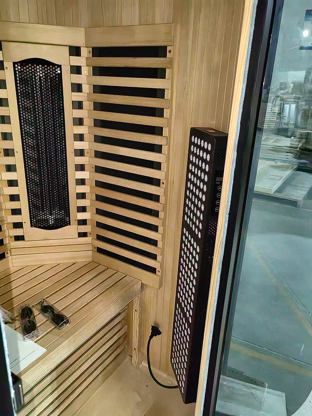 2 Person Full Spectrum Infrared Sauna with Red Light Panel