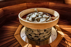7 Person Panoramic Outdoor Sauna with Changing Room