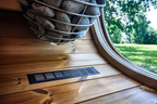 4 Person Black Cube Outdoor Sauna with Wi-Fi Heater Control