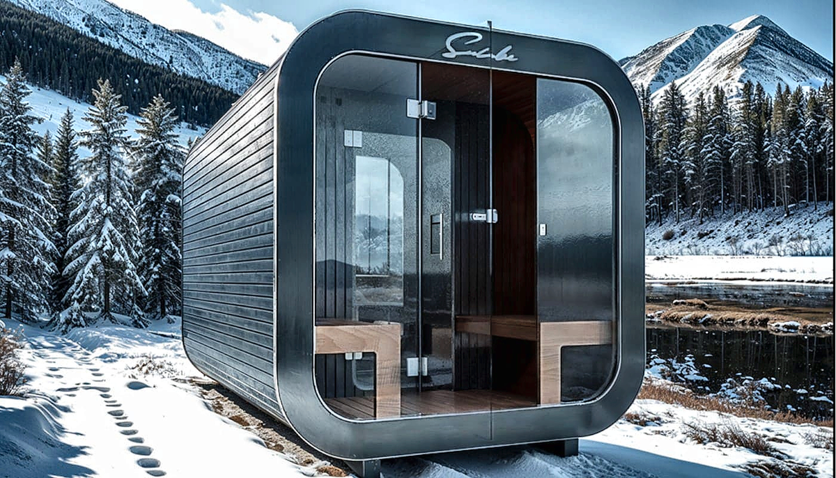 4–6 Person Outdoor Sauna with Changing Room