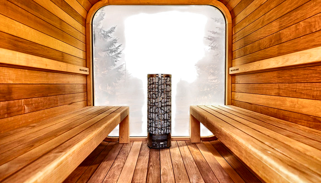 4–6 Person Outdoor Sauna with Changing Room