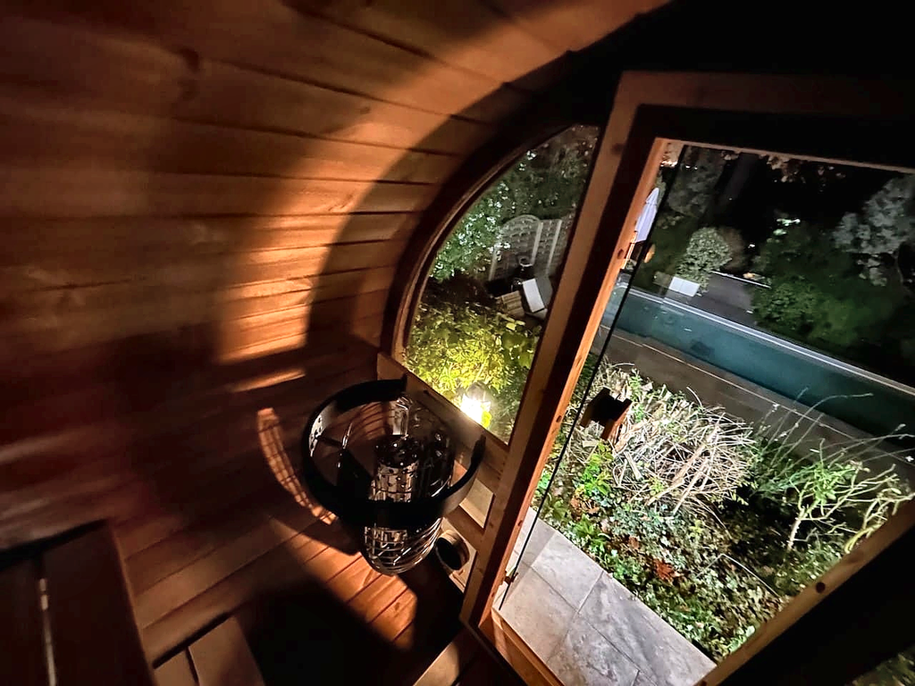 2–3 Person Thermowood Barrel Sauna with Custom Heating Options
