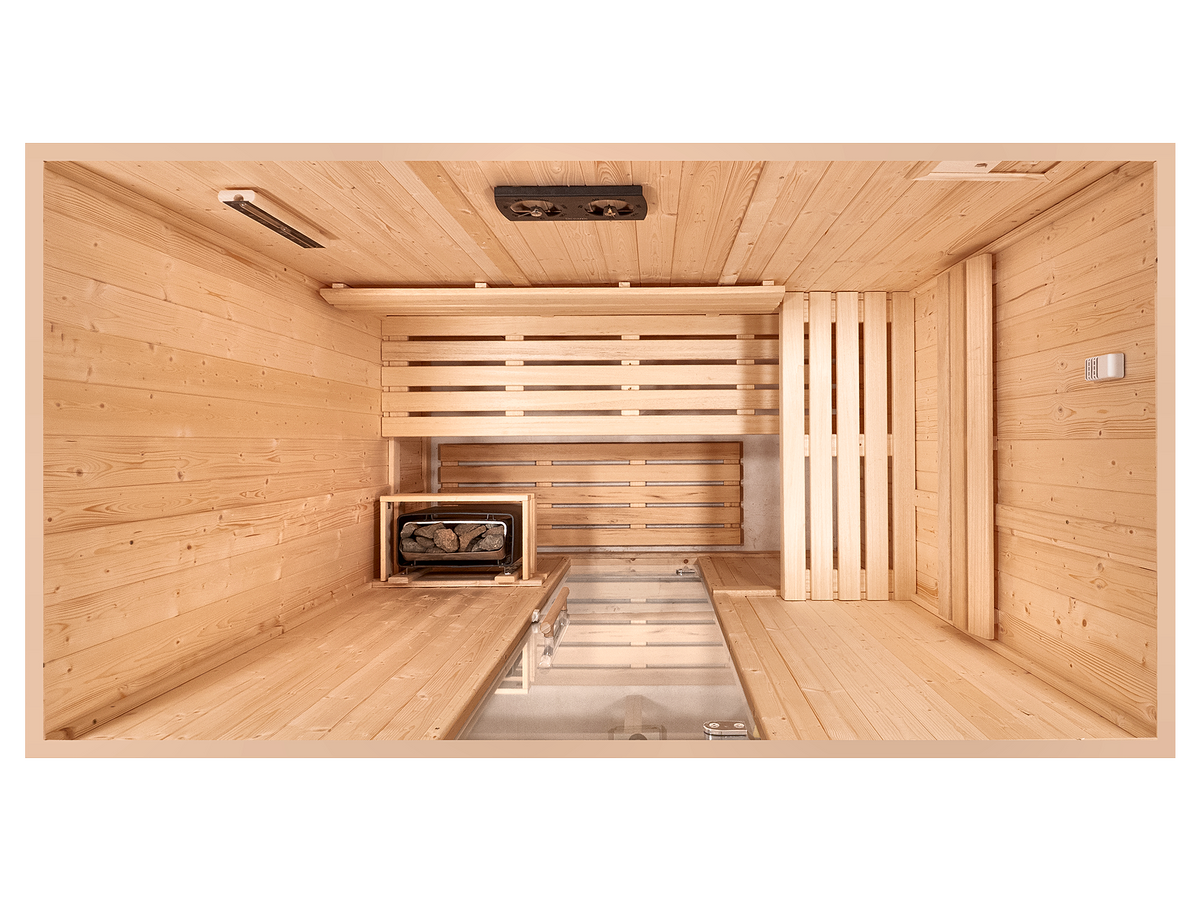 2 Person Long Indoor Finnish Sauna