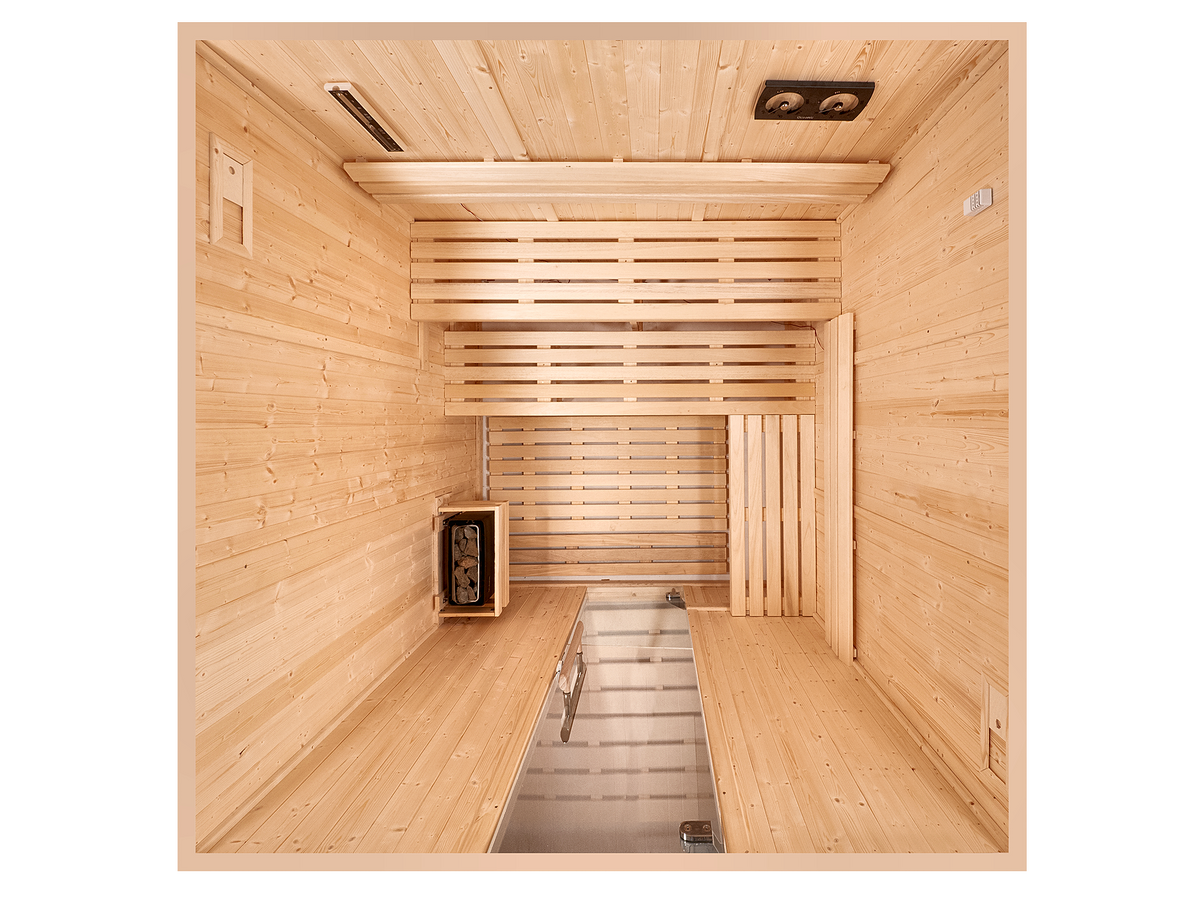 5 Person Square Indoor Traditional Finnish Sauna