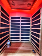 1–2 Person Smart Far Infrared Sauna with Red Light
