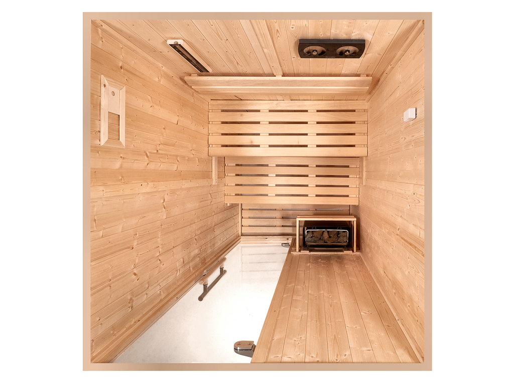 3 Person Square Indoor Finnish Sauna