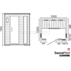 3 Person Luxury Canadian Cedar FAR Infrared Sauna