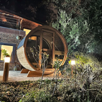 2–3 Person Thermowood Barrel Sauna with Custom Heating Options