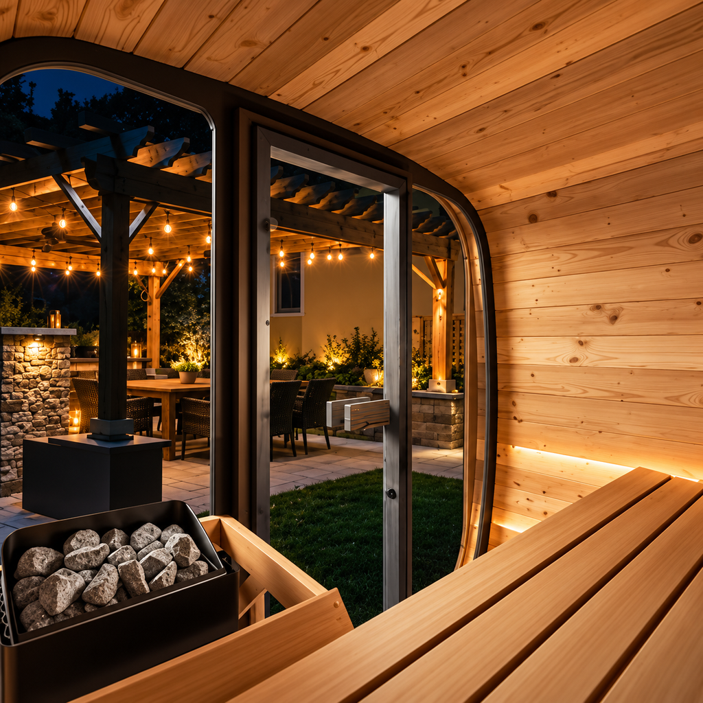 CL4G 3-Person Outdoor Cube Sauna