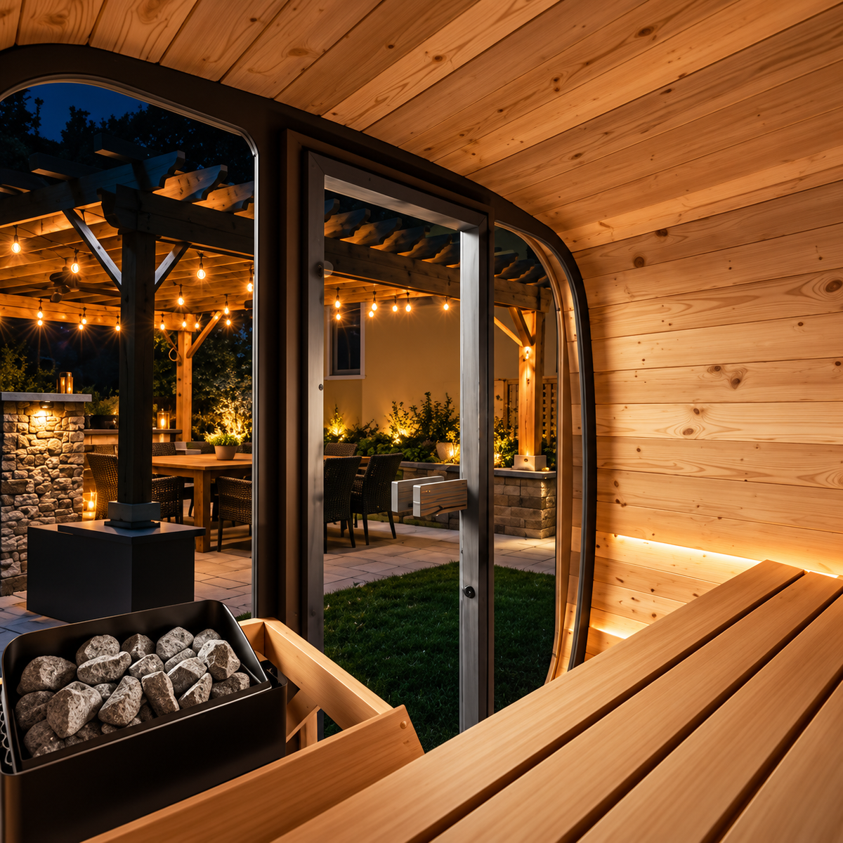 CL4G 3-Person Outdoor Cube Sauna