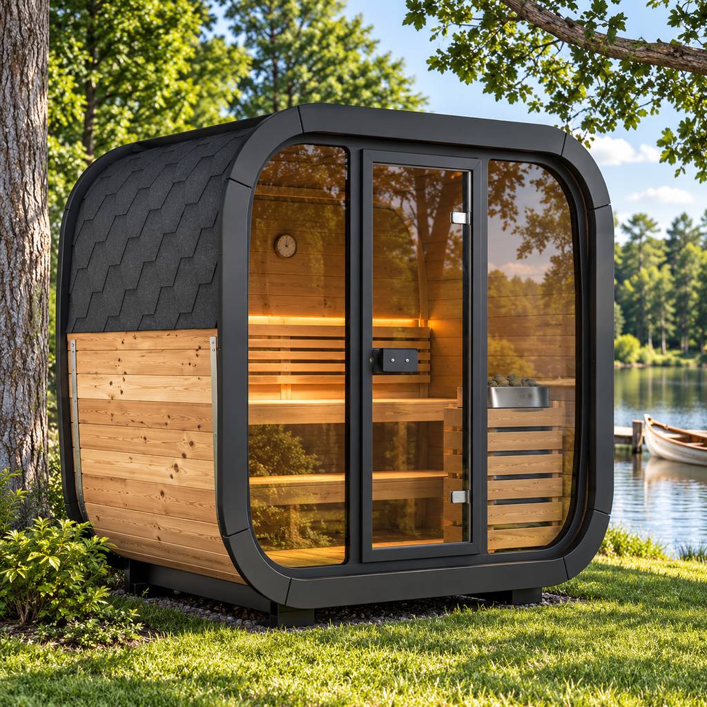 CL4G 3-Person Outdoor Cube Sauna