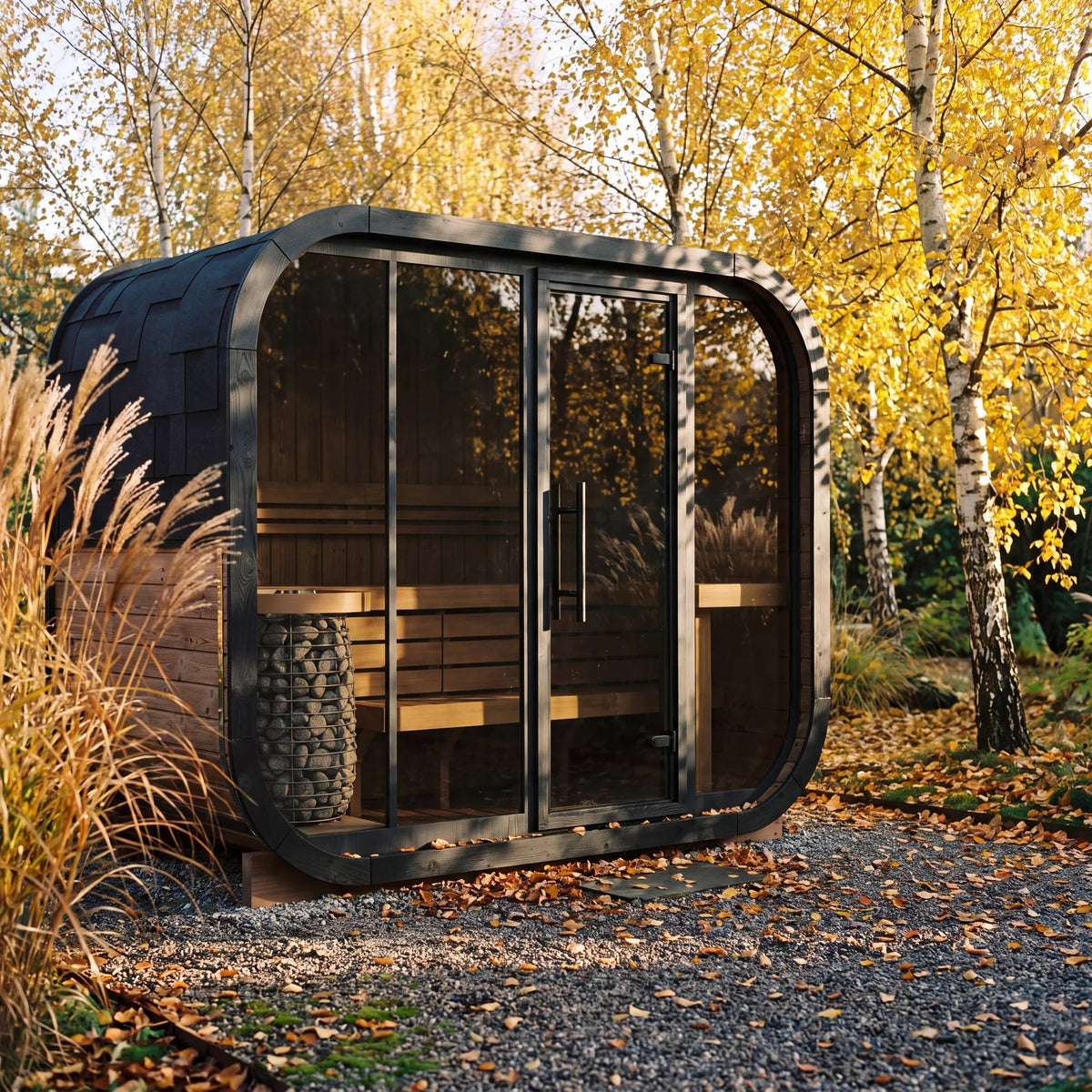 Large Rounded Outdoor Sauna Cabin