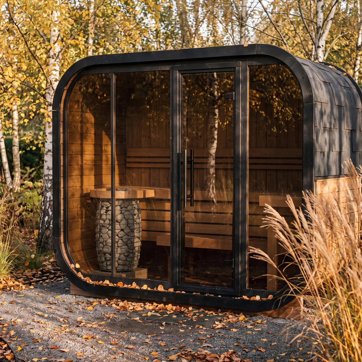 Large Rounded Outdoor Sauna Cabin