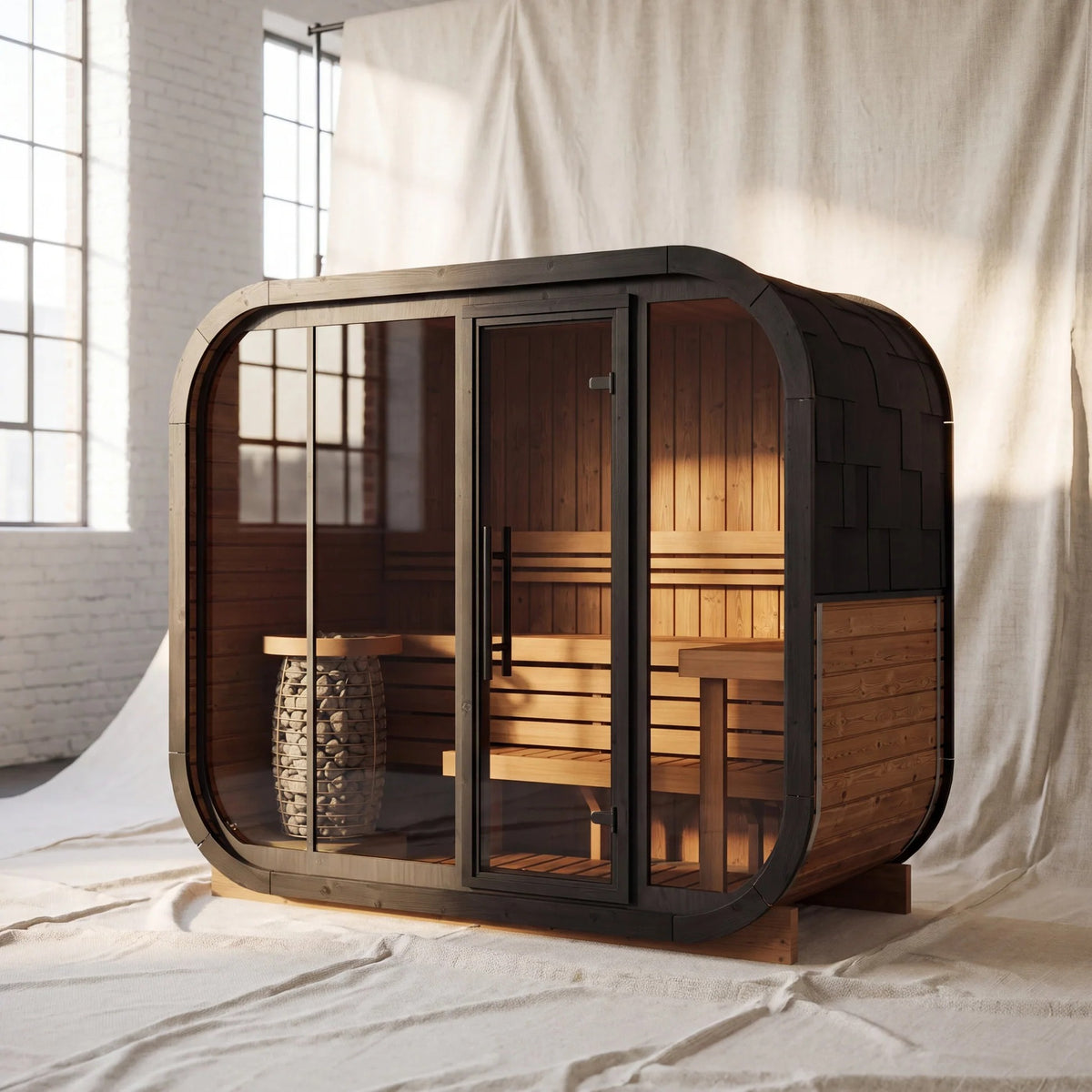 Large Rounded Outdoor Sauna Cabin